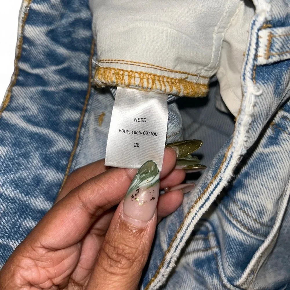 Need Supply Co. blue denim straight leg jeans